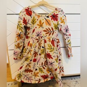 Hanna andersson 3T girls fall leaf print dress